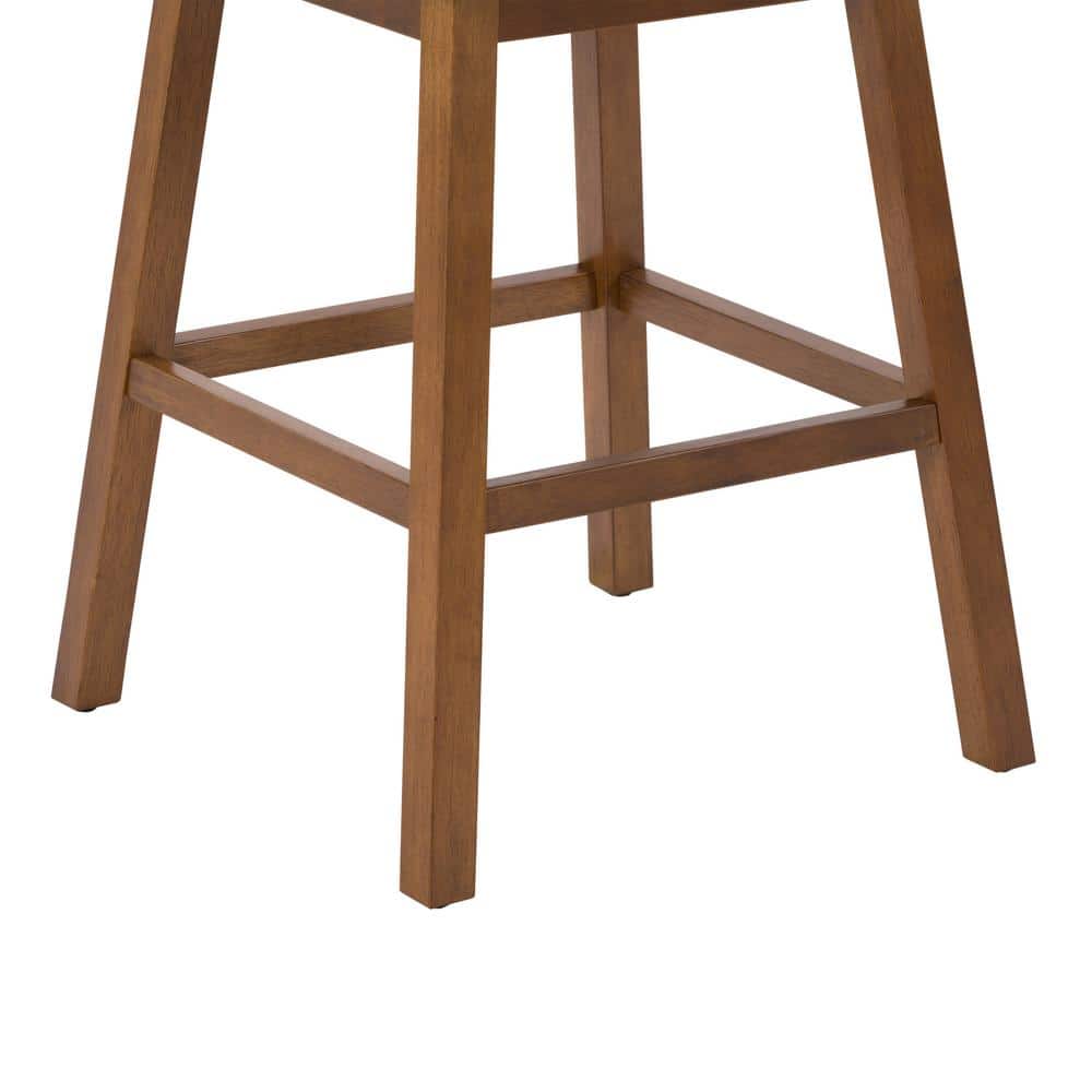 Boston High Back Light Gray Fabric Counter Barstools, Set of 2