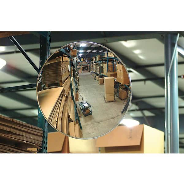 Convex Mirror - Wide View - Outdoors - 7 Deep - Lightweight - Hanging  Hardware Included