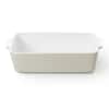 MARTHA STEWART 2-Piece White Oval 13 in. x 7.7 in. Stoneware Baking Dish  Bakeware Set 985118703M - The Home Depot