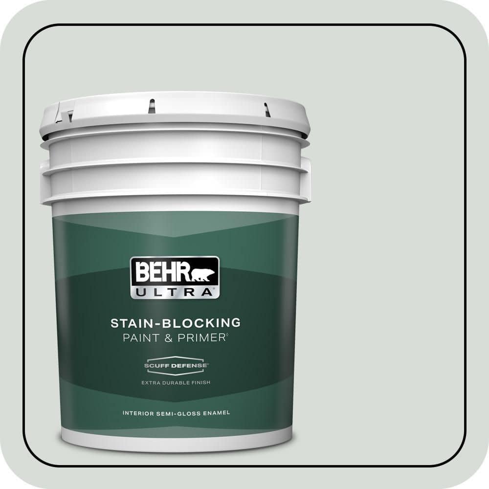 5 gal. #PPL-66 Iced Slate Extra Durable Semi-Gloss Enamel Interior Paint & Primer price history on PriceWatchPro