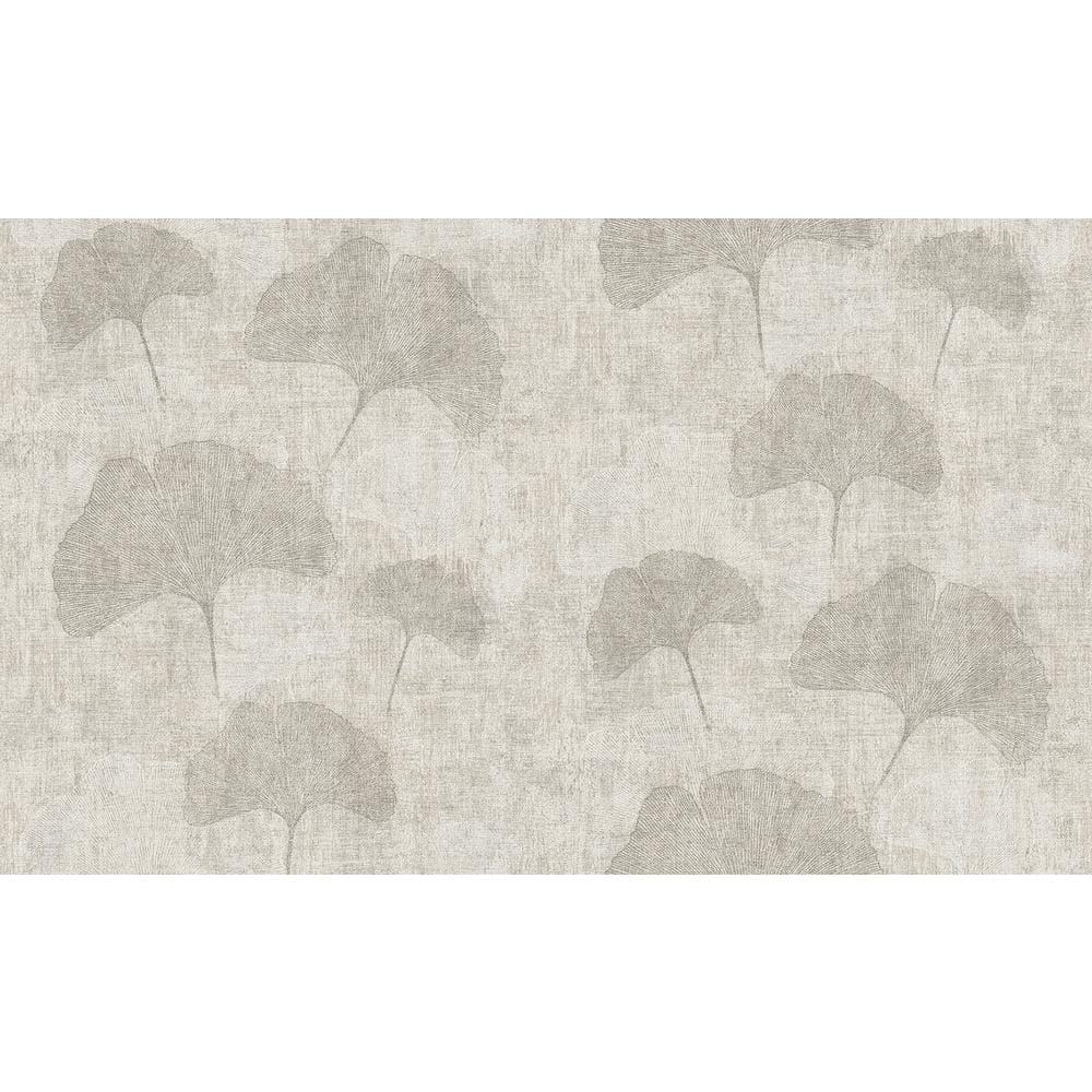 Fairlane Silver Floral Wallpaper Sample
