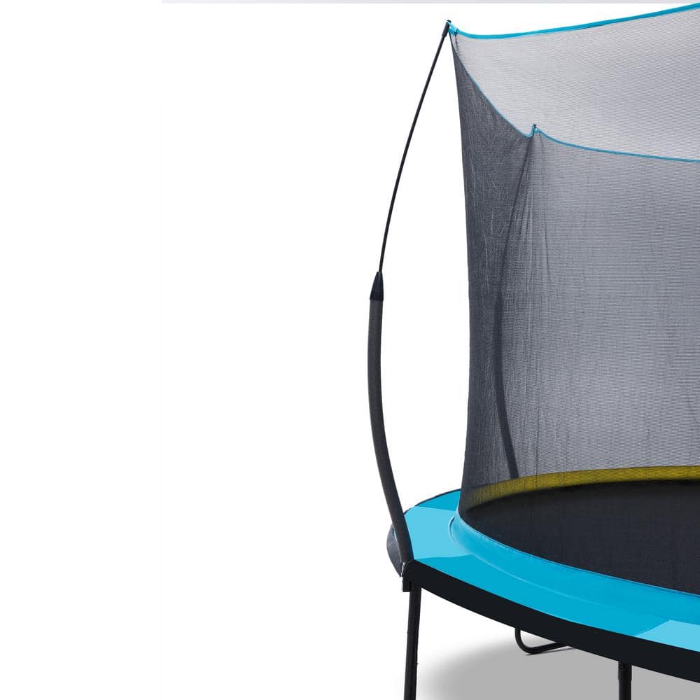 14FT Blue Outdoor Trampoline with Enclosure and Ladder