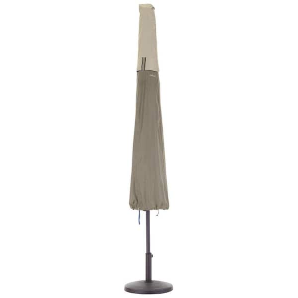 Classic Accessories Belltown Sidewalk Grey Patio Umbrella Cover