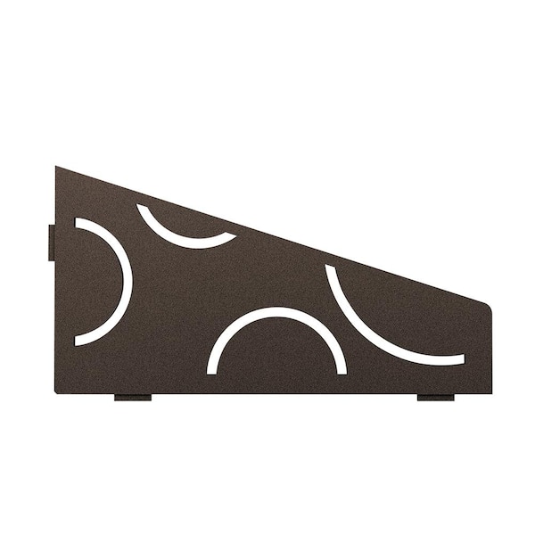 Schluter Shelf-E Bronze Coated Aluminum Curve Quadrilateral Corner Shelf