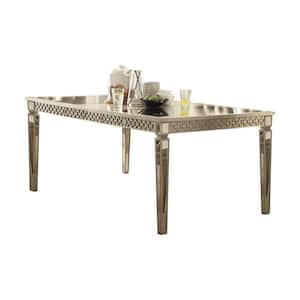 Kacela Mirror and Champagne Dining Table
