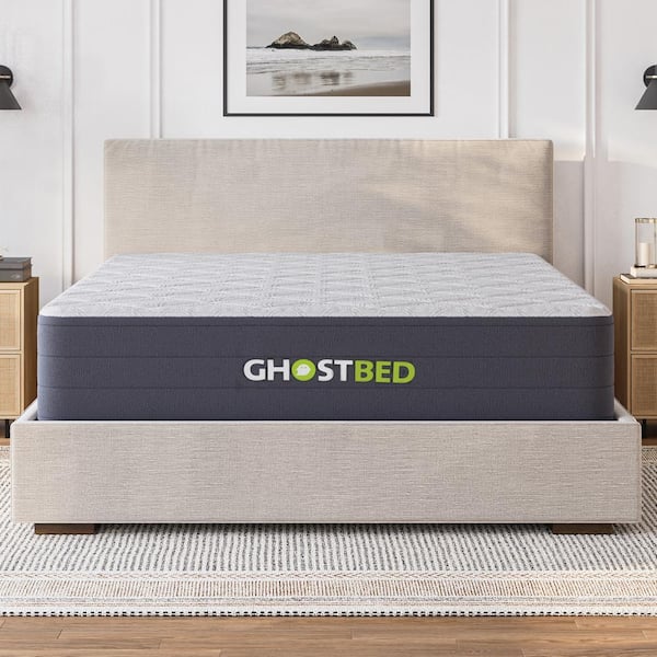 GHOSTBED Cascade King Medium-Firm 12in Gel Memory Foam and Spring Hybrid Mattress in a Box