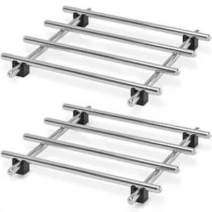 7 x 7 Silver Stainless Steel Table Trivet Hot Pads for Kitchen Table in 2-Pack