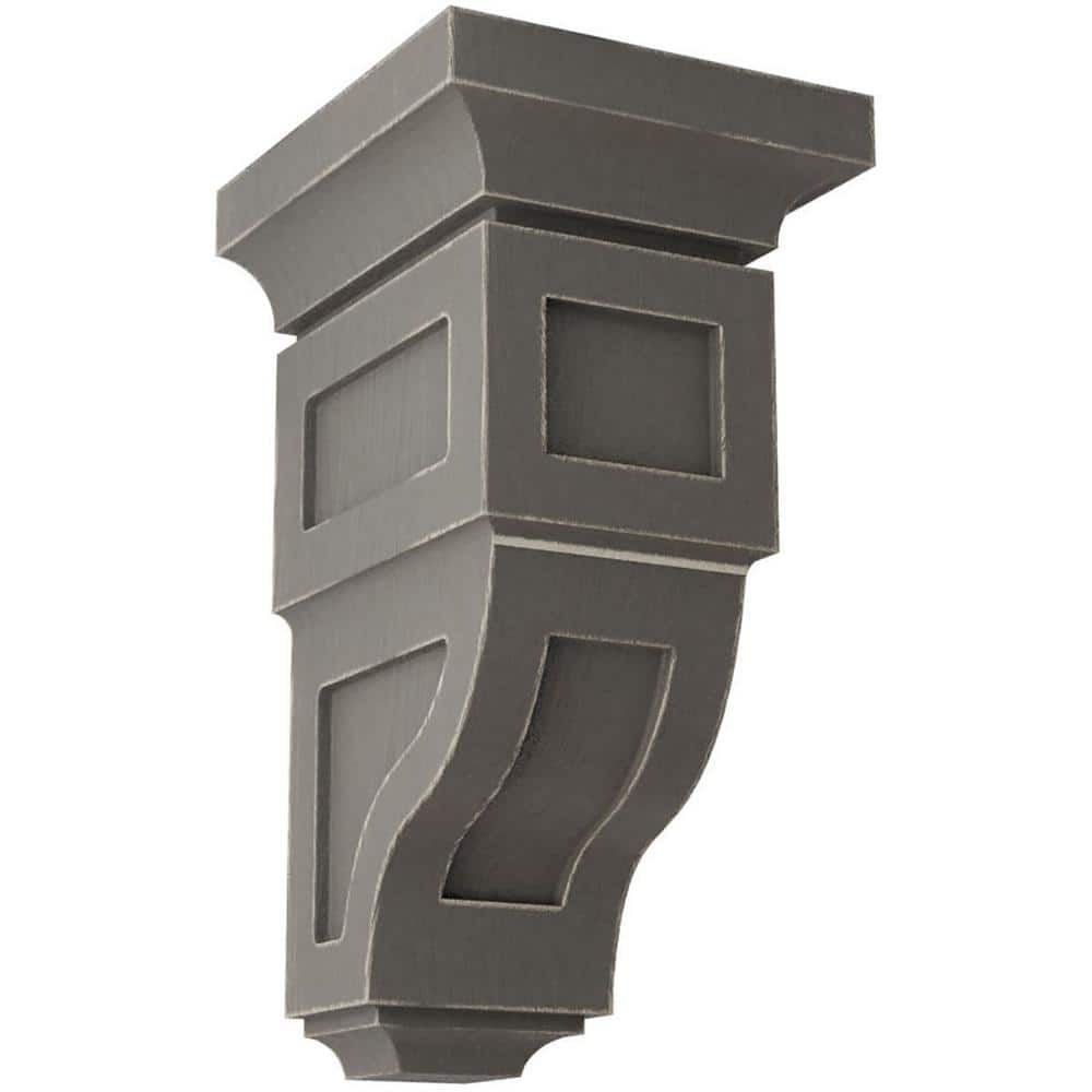 Reclaimed Gray Small Rubberwood Vintage Decor Corbel