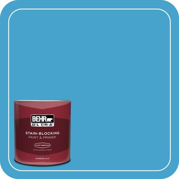 BEHR ULTRA 1 qt. #540B-6 Sea Ridge Extra Durable Flat Interior Paint & Primer