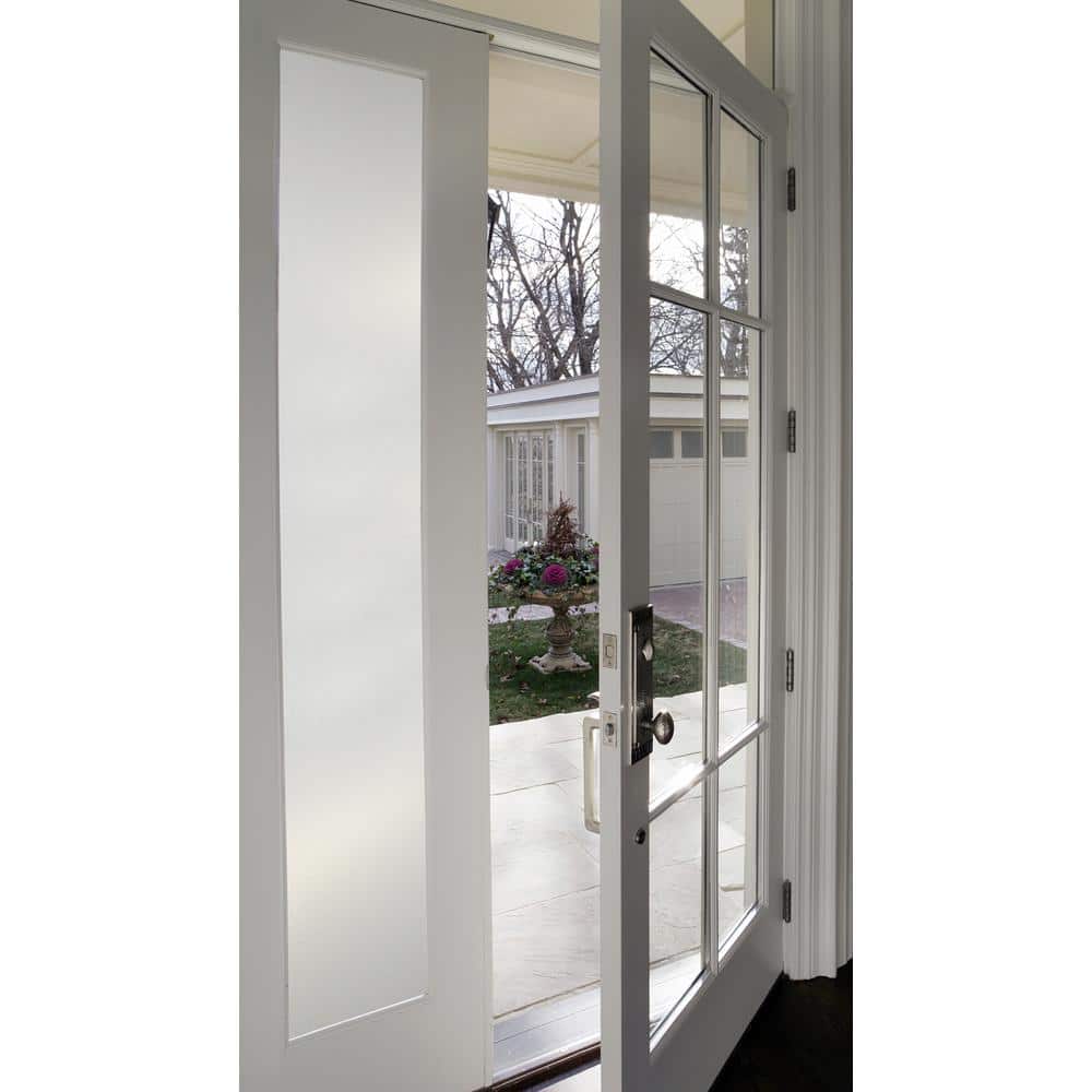 Frosted Vinyl Etched Glass Sidelight Window Film 12" x 83"
