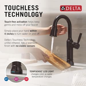 Renaldi Touch2O with Touchless Technology Single Handle Bar Faucet in Venetian Bronze