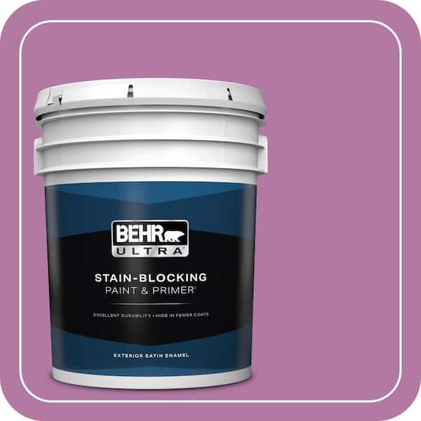 BEHR ULTRA 5 gal. Home Decorators Collection #HDC-SP16-11 Cactus Flower Satin Enamel Exterior Paint & Primer