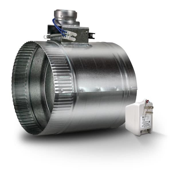 8 in. Motorized Adjustable Damper, Open