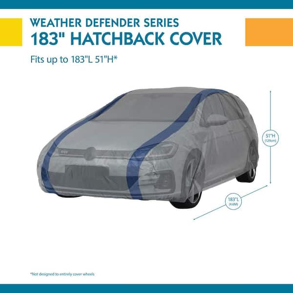 Duck Covers Double Defender Hatchback Cover for Hatchbacks up to 13 5 