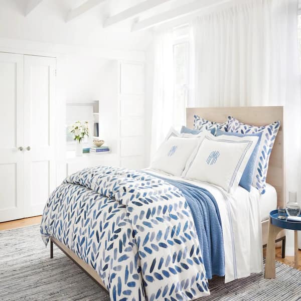 Denim Rag Ribbed Handwoven Cotton Blue 3 ft. x 8 ft. Indoor Runner Rug