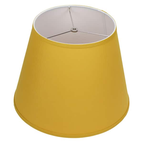 FenchelShades.com 11 in. Top Diameter x 17 in. Bottom Diameter x 13 in. Slant Linen Curry Empire Lamp Shade