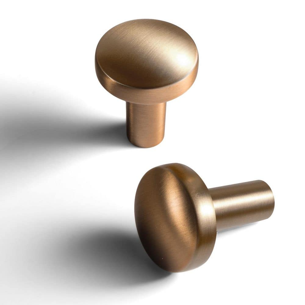 6-Pack 1 in. (25mm) Classic Minimalist Champagne Brown Round Cabinet Knobs price history on PriceWatchPro