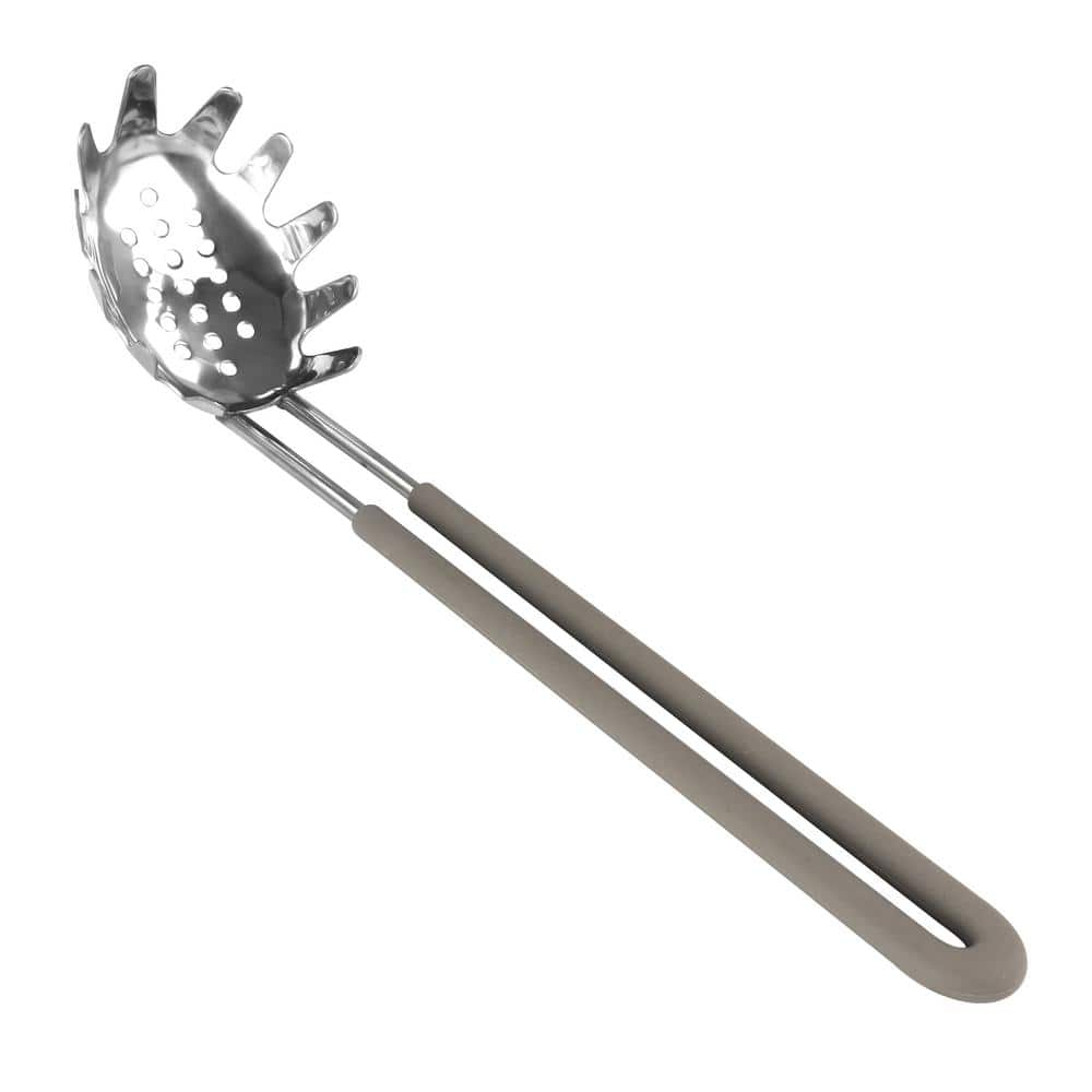 MARTHA STEWART Stainless Steel Pasta Server Spoon 985116413M - The Home ...