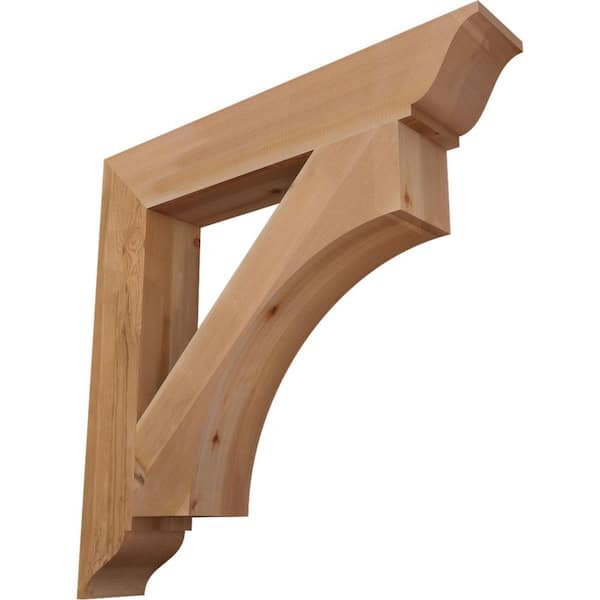 Ekena Millwork 5.5 in. x 36 in. x 36 in. Western Red Cedar Westlake Traditional Smooth Bracket