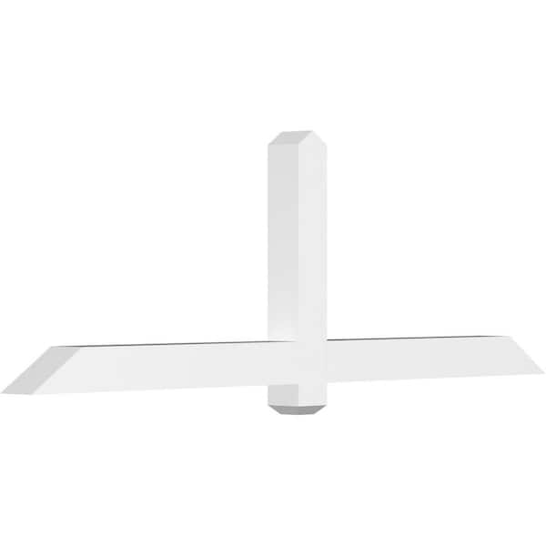 Ekena Millwork Eugene 72 in. W x 24 in. H x 4 in. D Signature Polyurethane Bracket