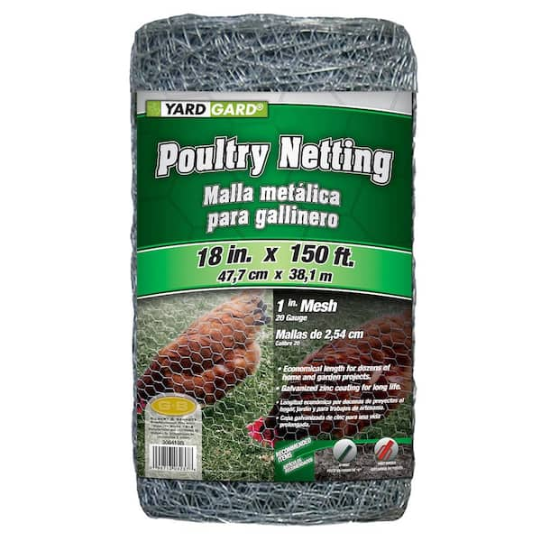 Reviews For YARDGARD 18 In. X 150 Ft. 20 GA Poultry Netting-Galvanized ...