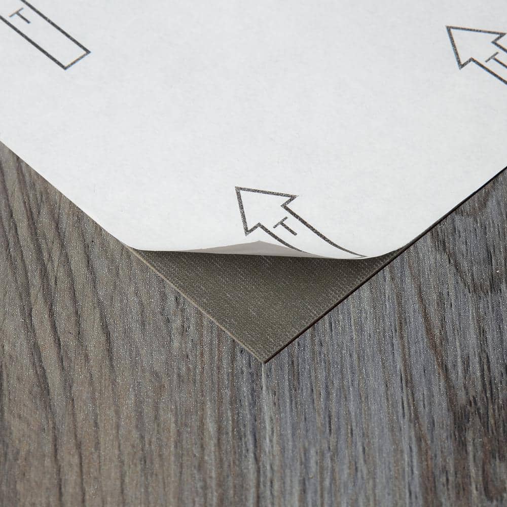 Sterling Silver Spruce Self-Adhesive Vinyl Plank Flooring 6" x 36"
