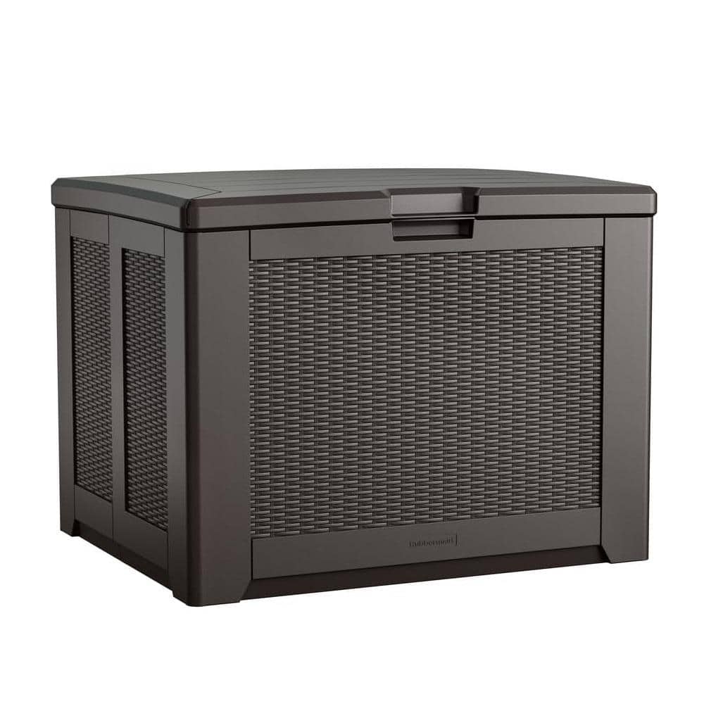 74-Gallon 33.5 x 27.5 x 25.5 in. Brown Medium Resin Outdoor Storage Deck Bo