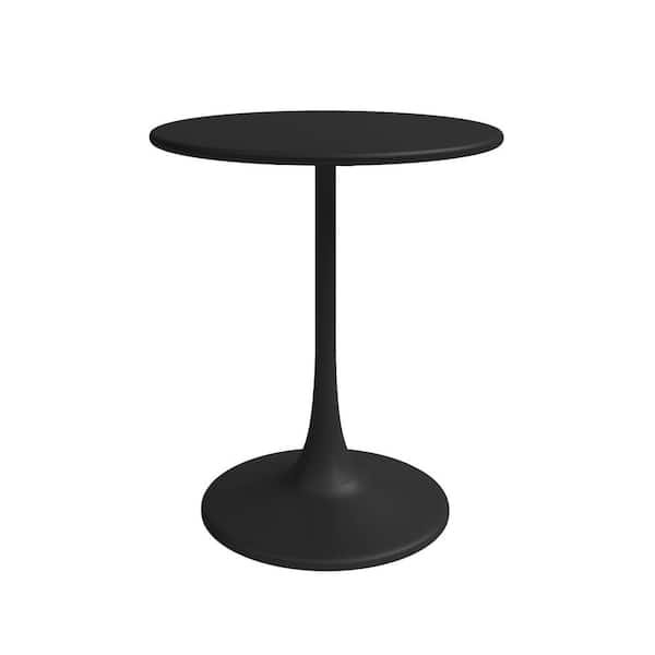Kurv 24 in. Round Black Steel Bistro Table (Seats 2)