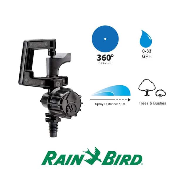 Rain Bird Full Circle Pattern 0-33 GPH Rotary Micro Spray with 