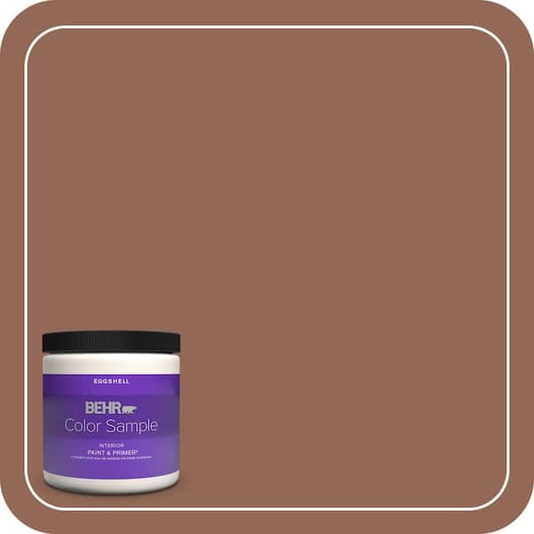 BEHR PREMIUM PLUS 8 oz. #S190-6 Rio Rust Eggshell Enamel Interior Paint & Primer Color Sample
