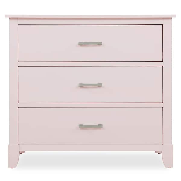 Me Universal Blush Pink 3 Drawers Chest, Solid Wood Childrens Dresser