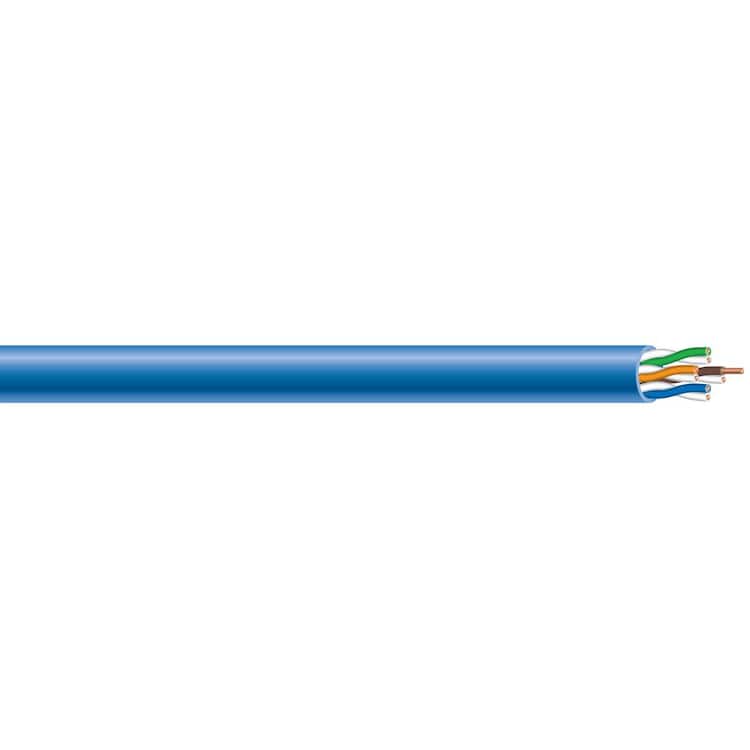 Southwire 300 ft. Blue 24/4 Solid CU CAT5e CMP (Plenum) Data Cable