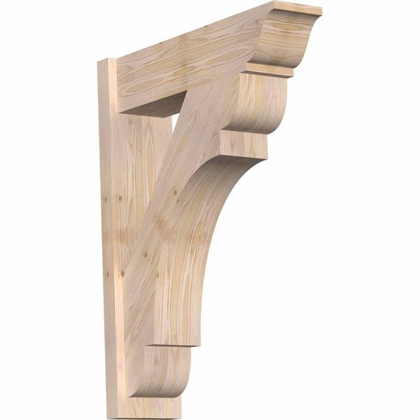 Ekena Millwork 8 in. x 36 in. x 28 in. Olympic Traditional Smooth Douglas Fir Outlooker