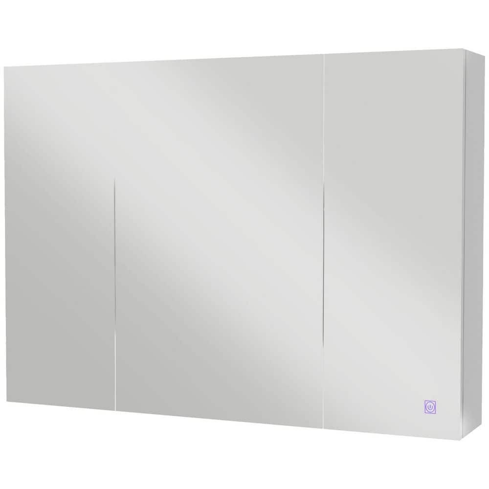 35.5 in. W x 25.5 in. H Rectangular White Medicine Cabinet with Mirror with USB Charge, Adjustable Shelf price history on PriceWatchPro