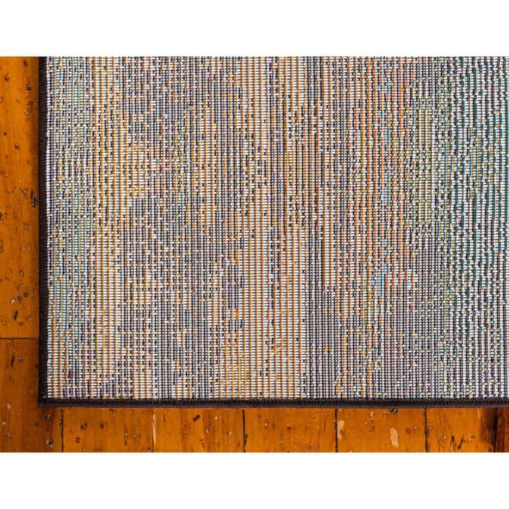 Sevilla Abstract Multicolor Synthetic 10'x13' Indoor Area Rug