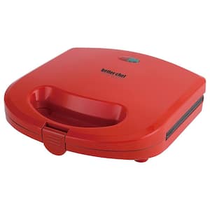 Electric Nonstick American Waffle Maker in Red