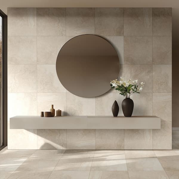 Legend Moka 20 in. x 20 in. Matte Porcelain Stone Look Floor and Wall Tile ( 13.90 sq. ft./Case)