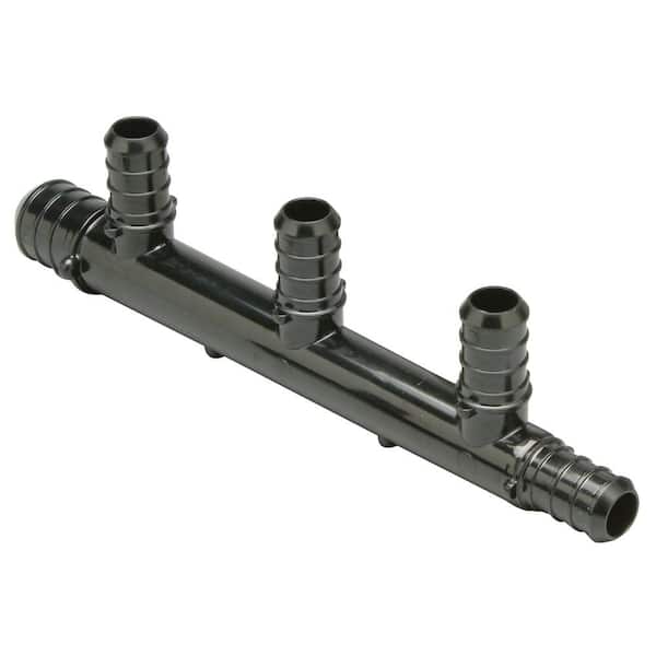 Zurn Polyphenylsulfone Blend Manifolds 3/4 in. PEX Crimp Inlet with (4) 1/2 in. PEX Crimp Outlet