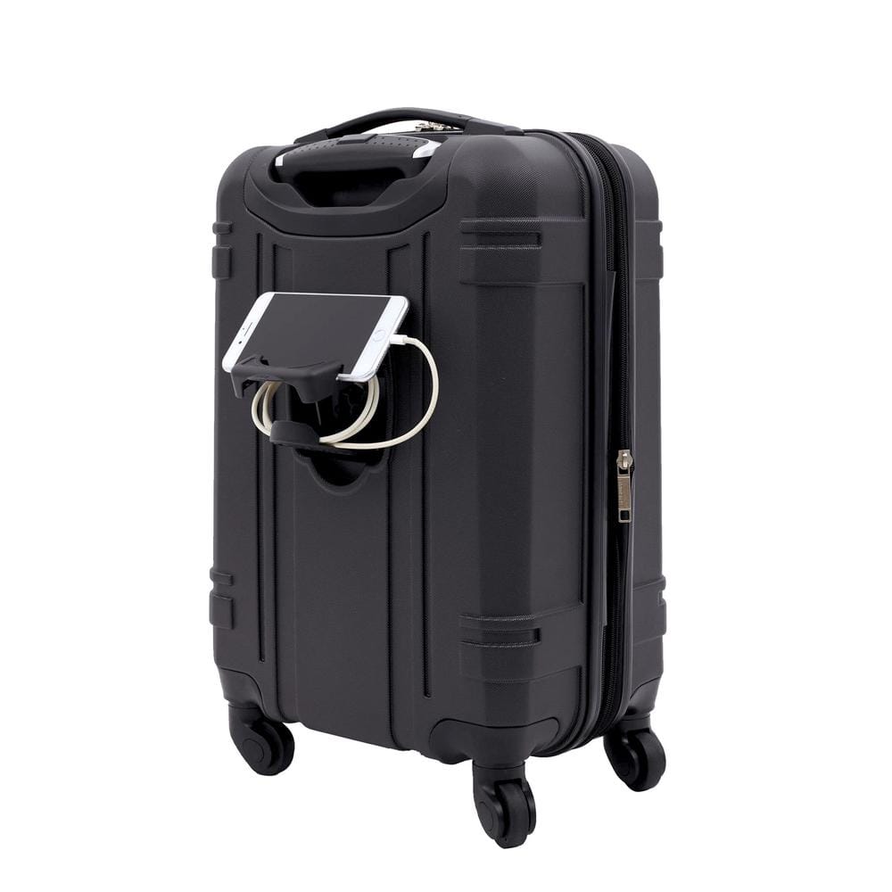 Wrangler 20” Carry-on Rolling Hardside Spinner Luggage Black 