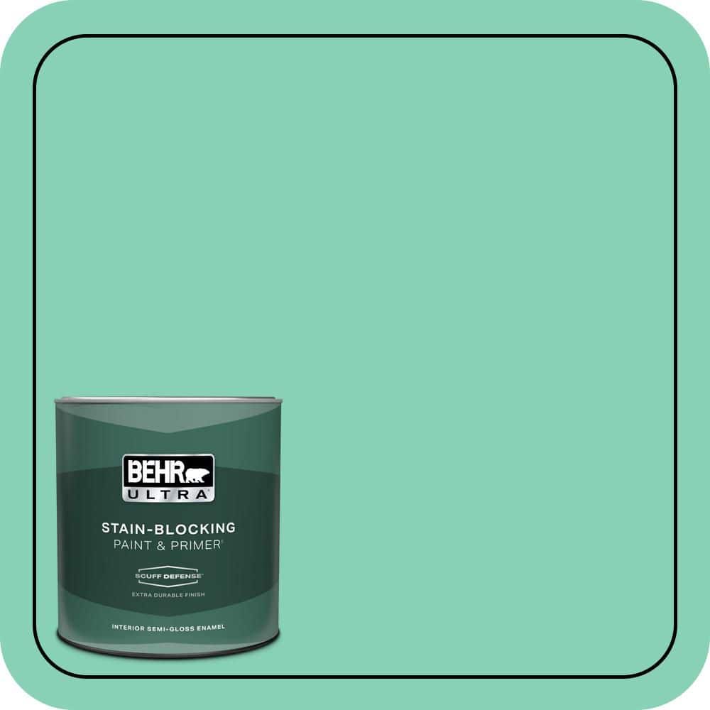 1 qt. #P420-3 Tropical Trail Extra Durable Semi-Gloss Enamel Interior Paint & Primer price history on PriceWatchPro