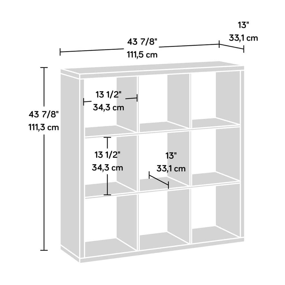 Mystic Oak 9-Cube Adjustable Organizer Storage Unit
