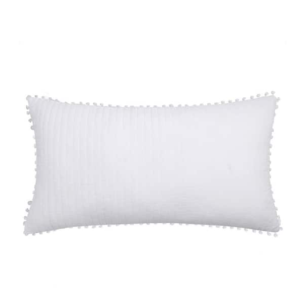 Hudson Park Collection White Lattice Textured King Pillow Sham 36 in buy x 20 in