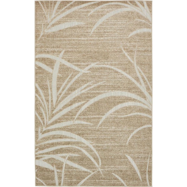 Indoor/Outdoor Orlando Beige 5' 0 x 8' 0 Area Rug