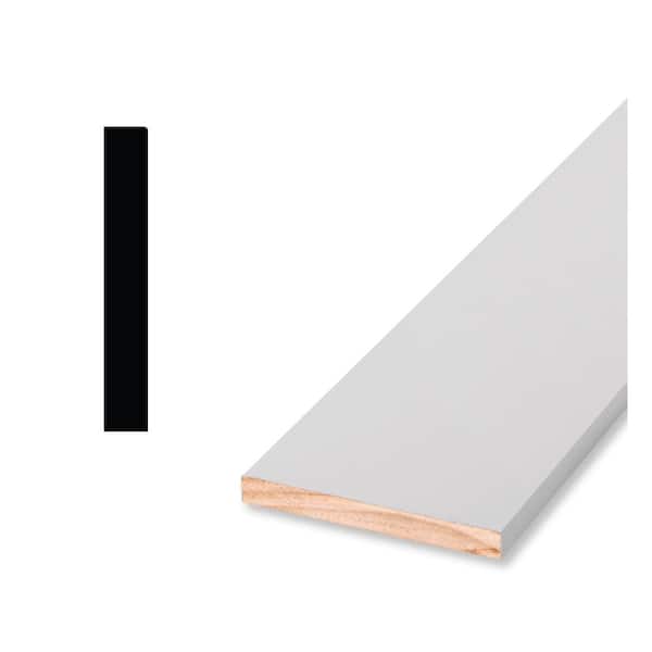 Pro Pack 525E1 9/16 in. x 5-1/4 in. x 144 in. Primed Pine Baseboard Moulding (5-Pack − 60 Total Linear Feet)