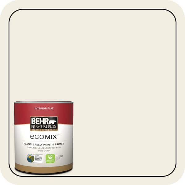1 qt. #12 Swiss Coffee Flat EcoMix Plant-Based Interior Paint & Primer