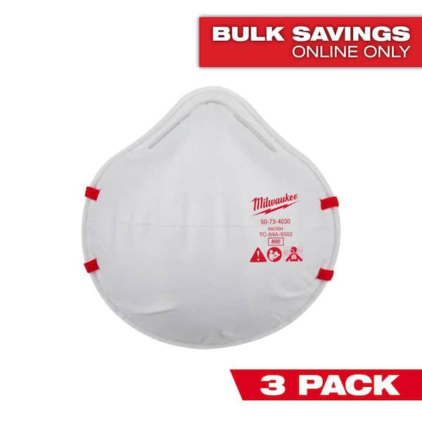 N95 Multi-Purpose Unvalved Respirator (3-Pack)