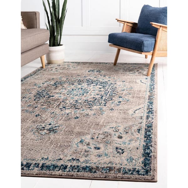 Penrose Alexis Gray 10 ft. x 14 ft. Area Rug