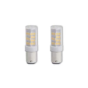 35 - Watt Equivalent Soft White Light T5 (BA15D) Double Contact Bayonet, Dimmable Clear LED Light Bulb 3000K (2-Pack)