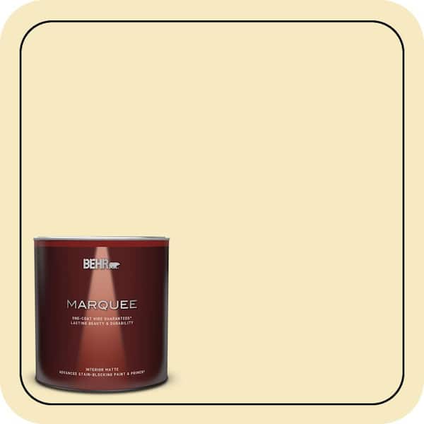 BEHR MARQUEE 1 Qt. #T15-9 Dandelion Tea Matte Interior Paint & Primer
