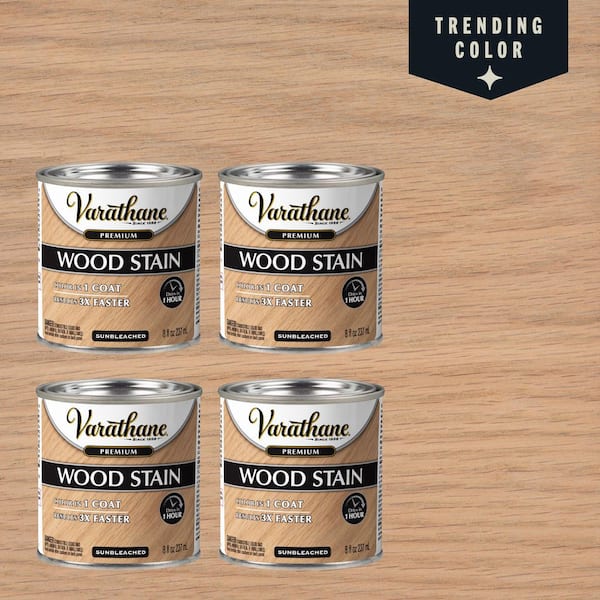 8 oz. Sunbleached Premium Fast Dry Interior Wood Stain (4-Pack)
